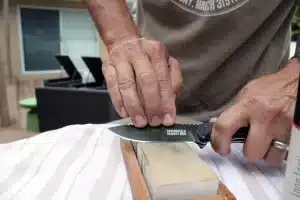 Knife Sharpening on an Oil Stone